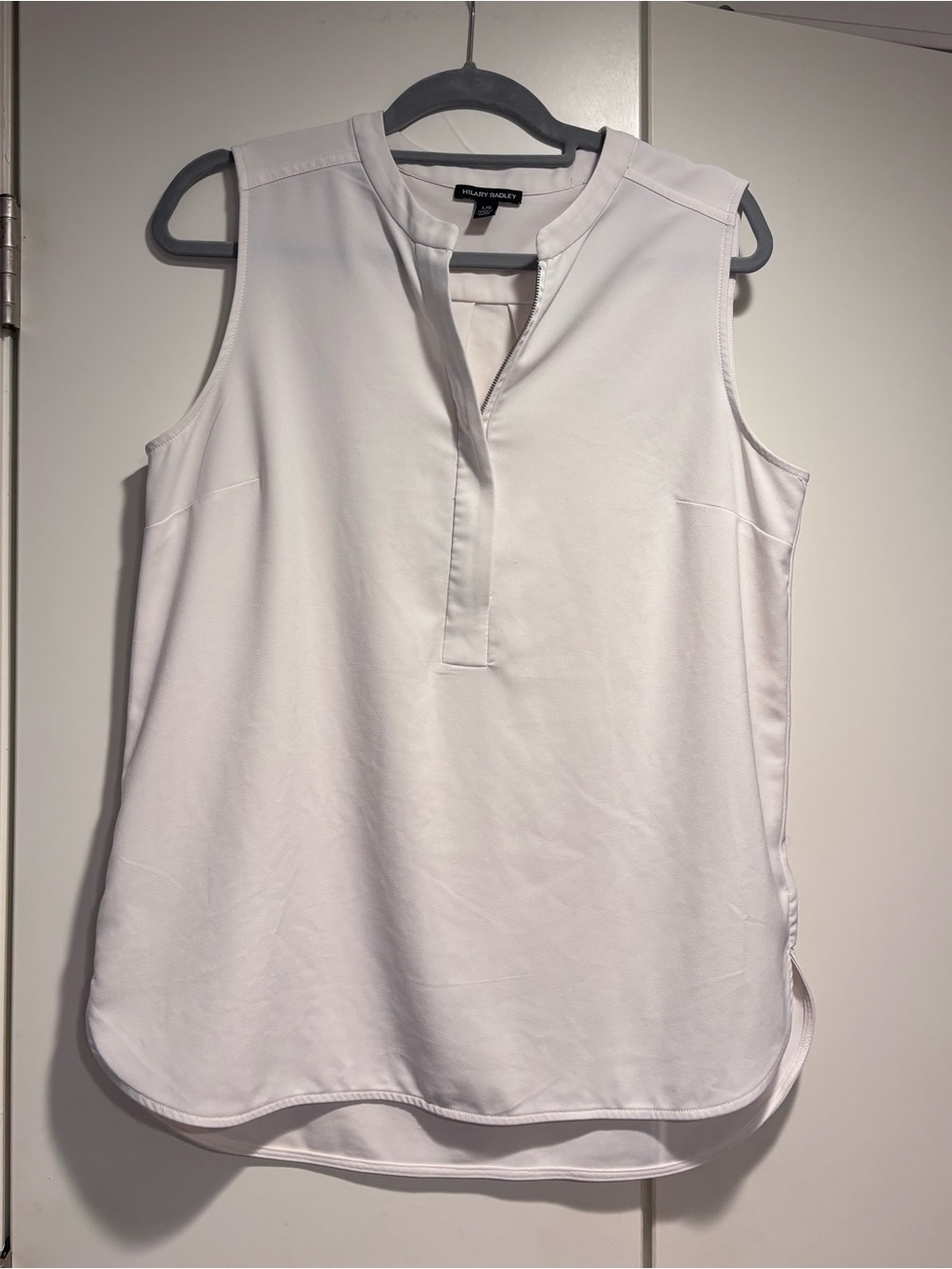 Sleeveless Split-Neck Top by Hilary Radley